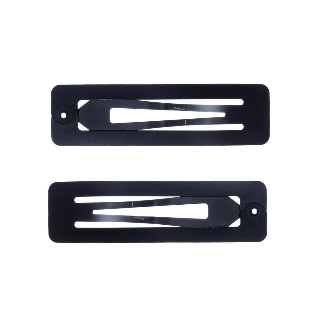 Rectangular snap clips clickable hair clip, 2 pcs