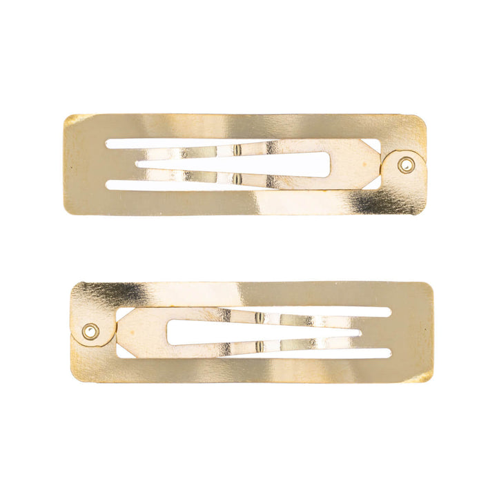 Rectangular snap clips clickable hair clip, 2 pcs