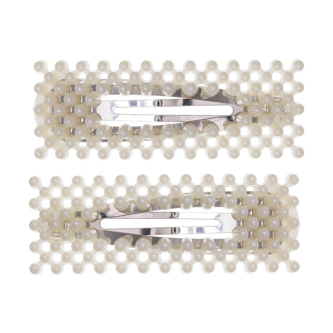 Suorakulmainen helmi clik clak 2kpl