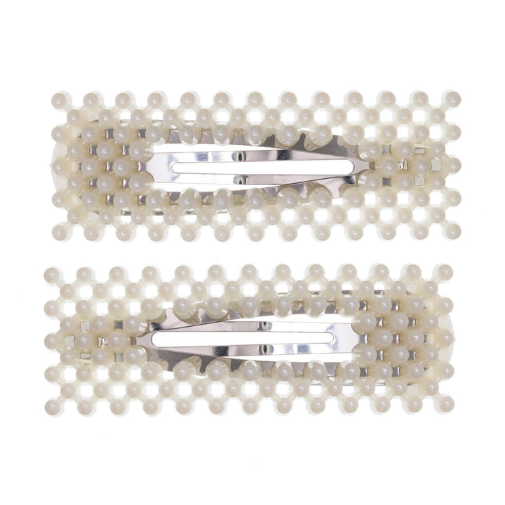 Suorakulmainen helmi clik clak 2kpl