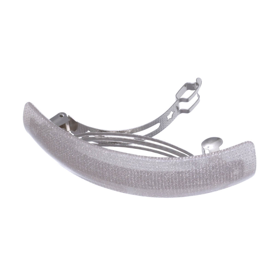 Glänsande böjd hårklämma