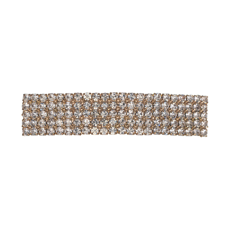 Wide rhinestone hair clip