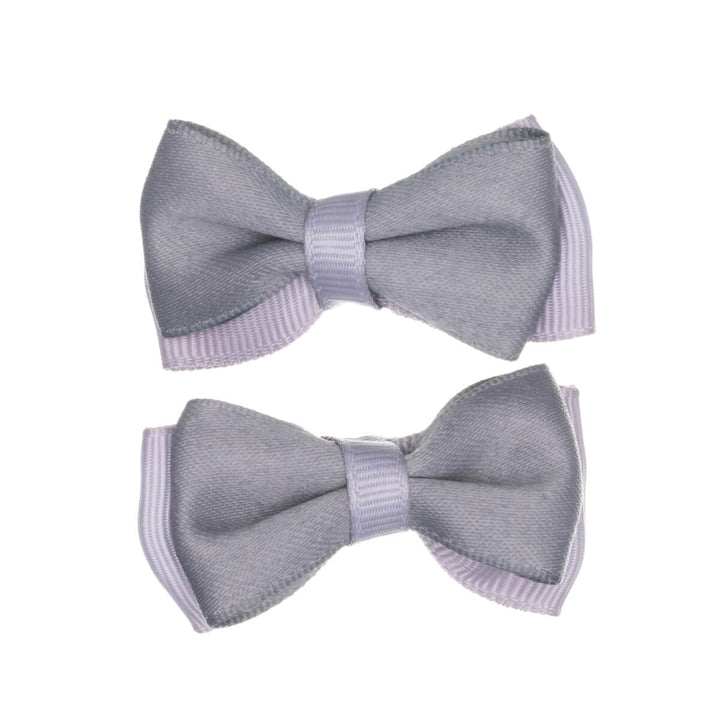 Satin bow hair clip 2pcs