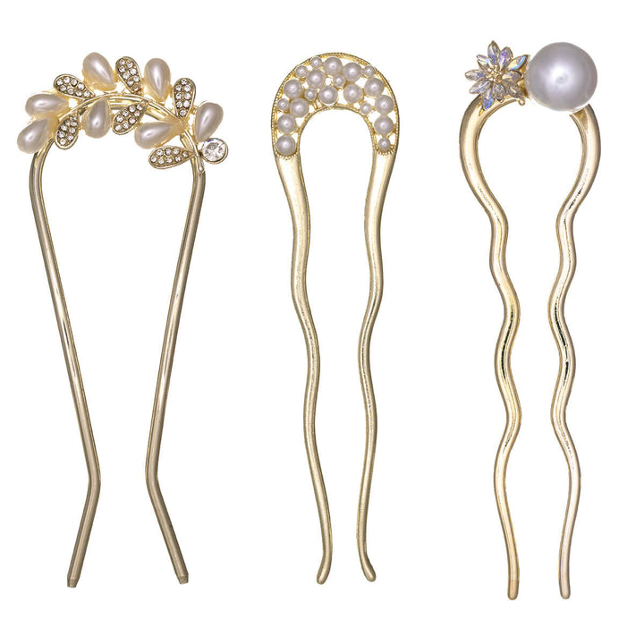 Helmettinen metal nut needle invisible hairpin 3-piece set