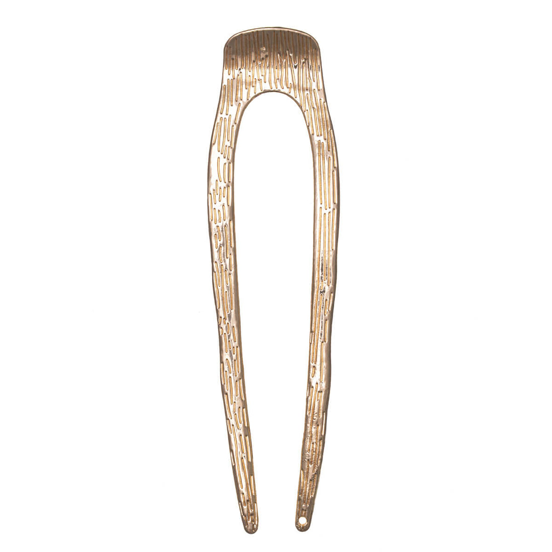 Patterned metallic French hair pin French hairpin 13cm