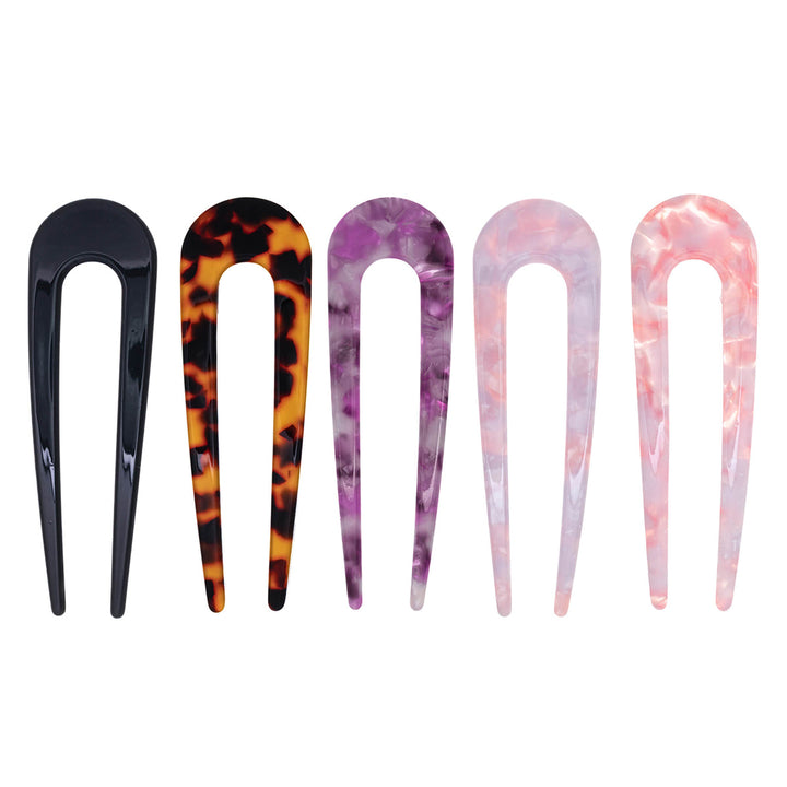 Muovinen nutturaneula hengetön hiuspinni 10cm 5kpl setti