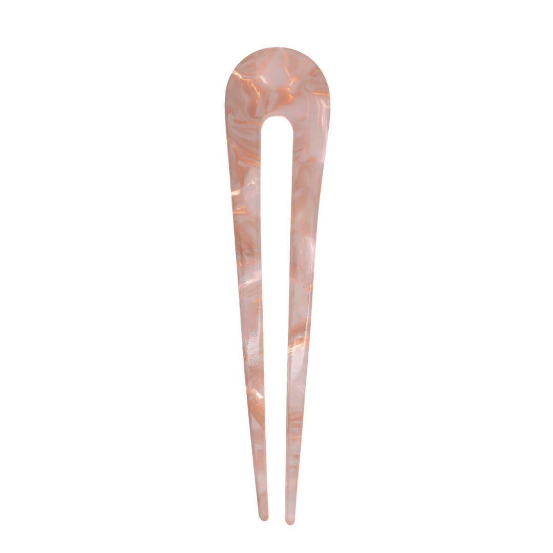 Flexibel plast French hair pin andefri hårnål 11,9cm