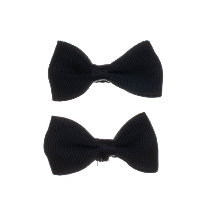 Monochrome bow tie hair clip 2pcs