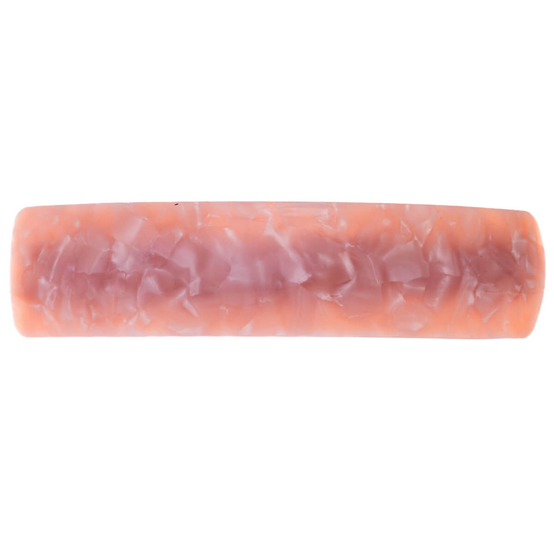 Glittrande böjd rektangulär hårklämma, 9 cm