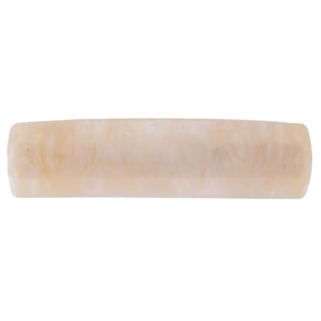 Mönstrad böjd rektangulär hårklämma 9 cm