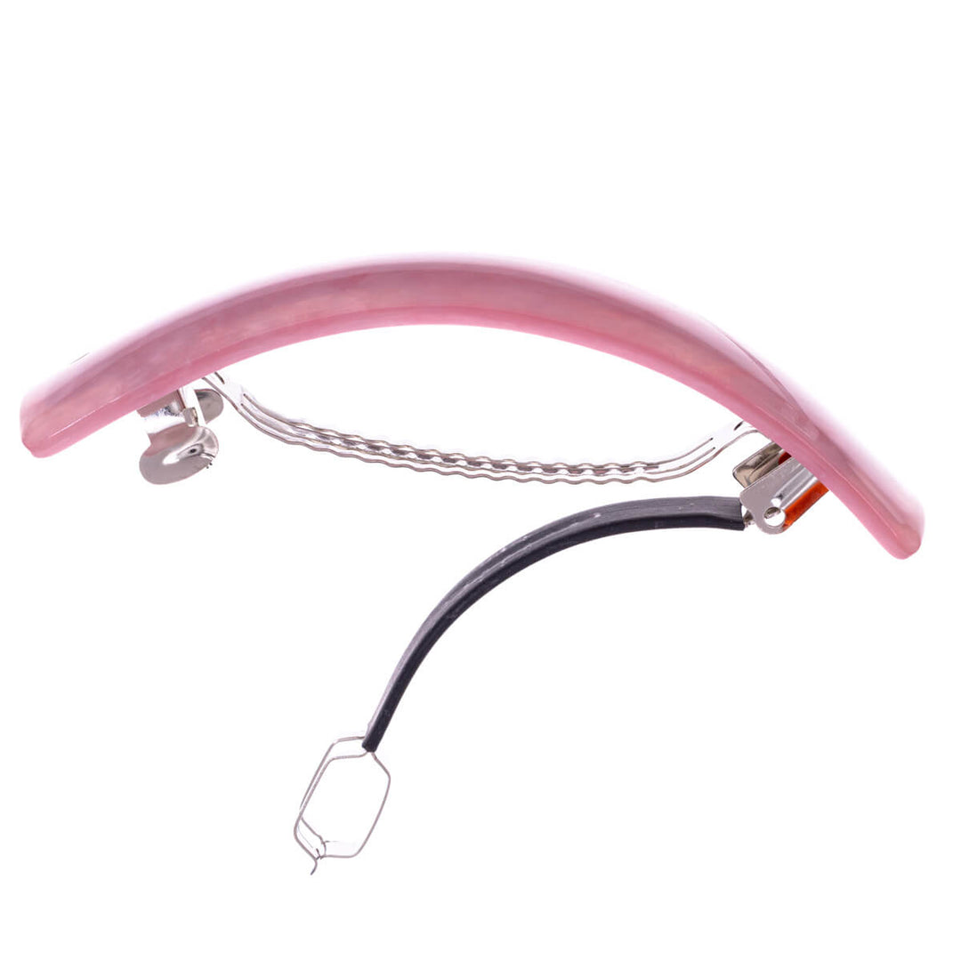 Mönstrad böjd rektangulär hårklämma 9 cm