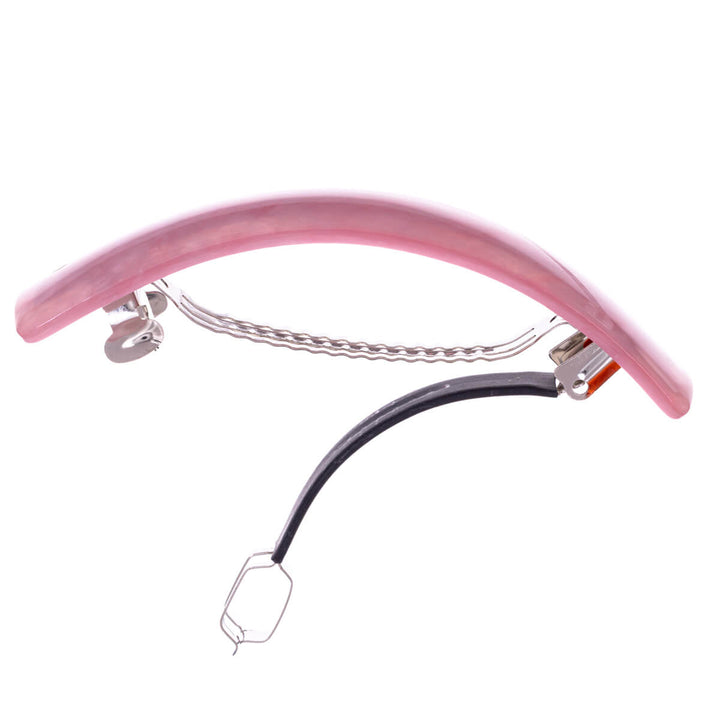 Mönstrad böjd rektangulär hårklämma 9 cm