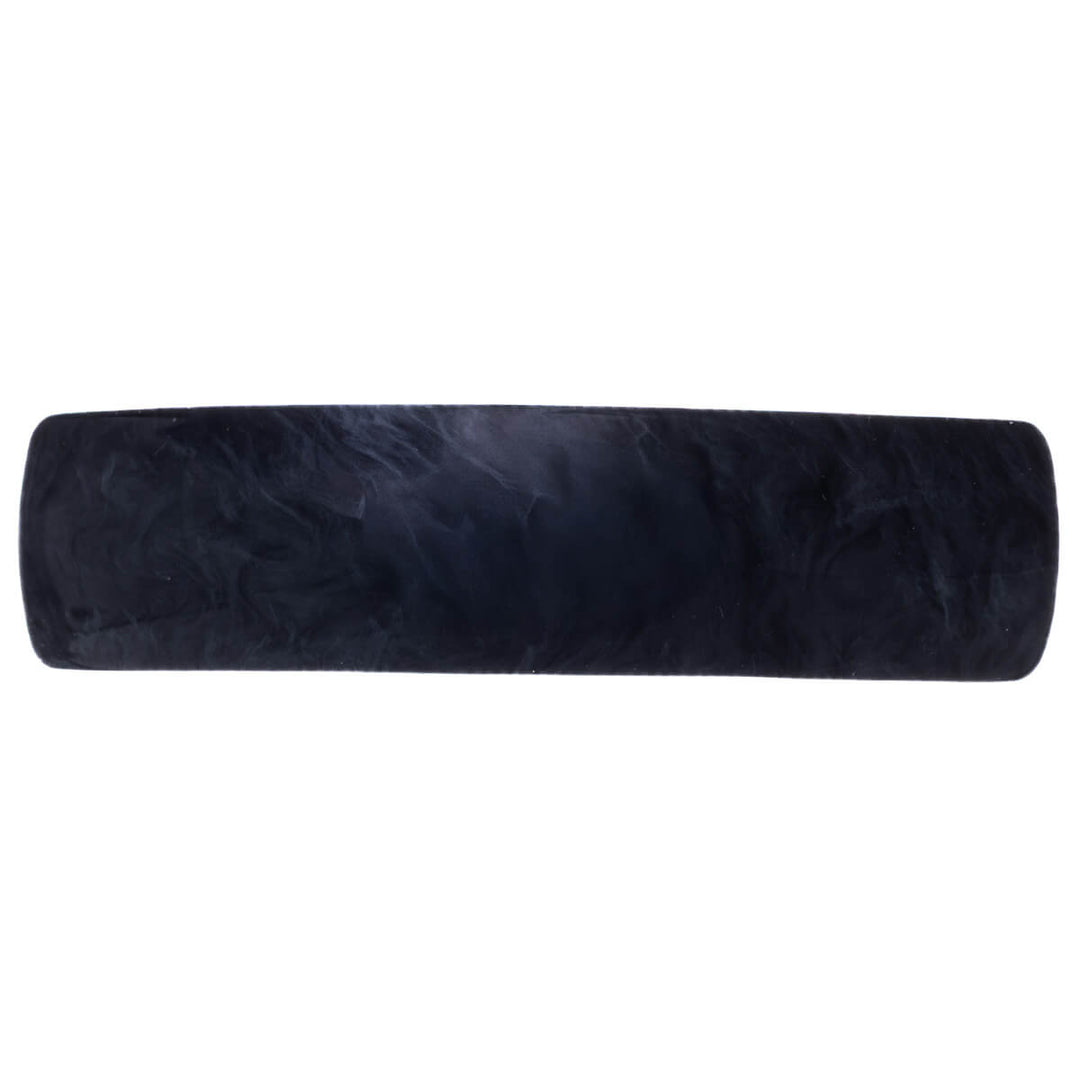 Mönstrad böjd rektangulär hårklämma 9 cm