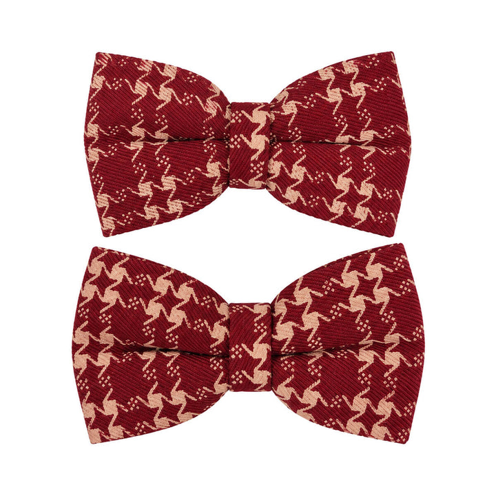 Patterned Bow Hair Clip, Set of 2