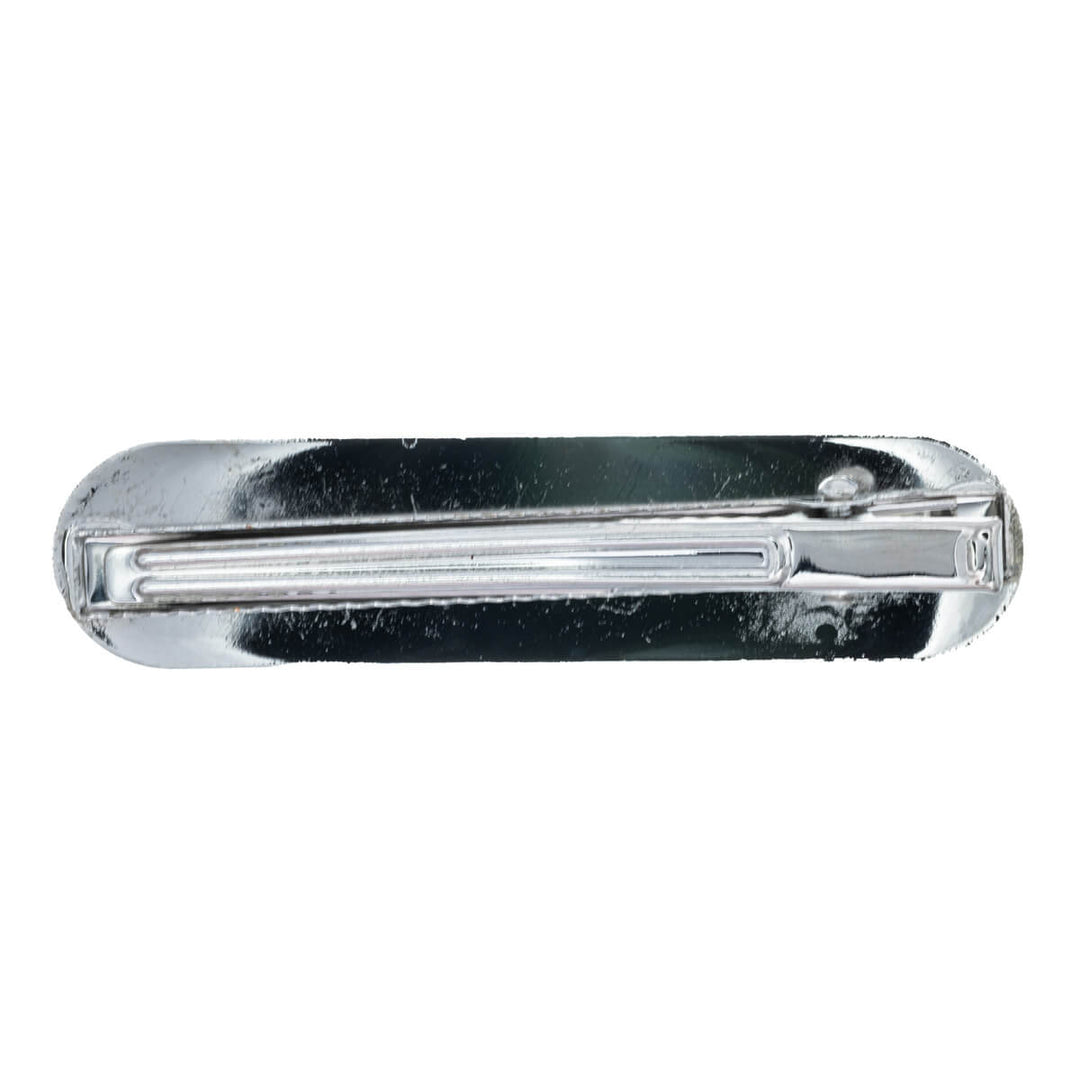 Rectangular metal hair clip