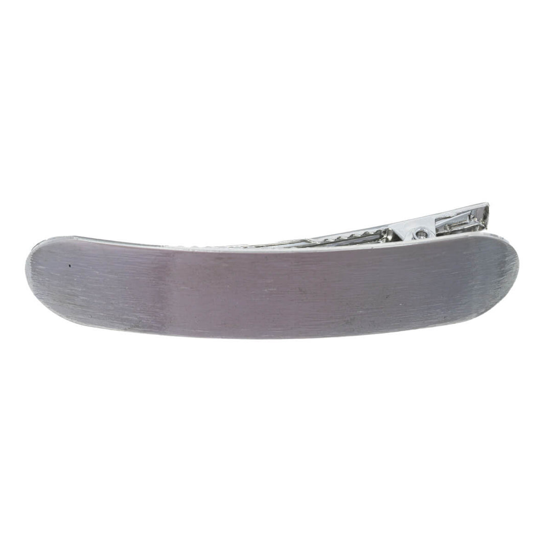 Rectangular metal hair clip