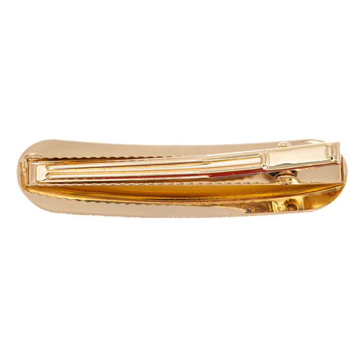 Rectangular metal hair clip