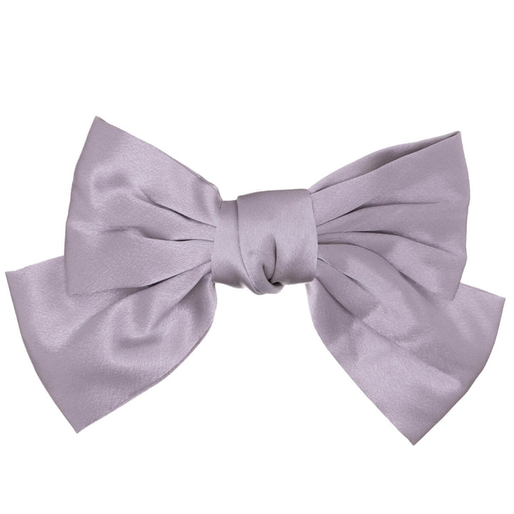 Monochrome satin hair bow tie hair clip 20cm