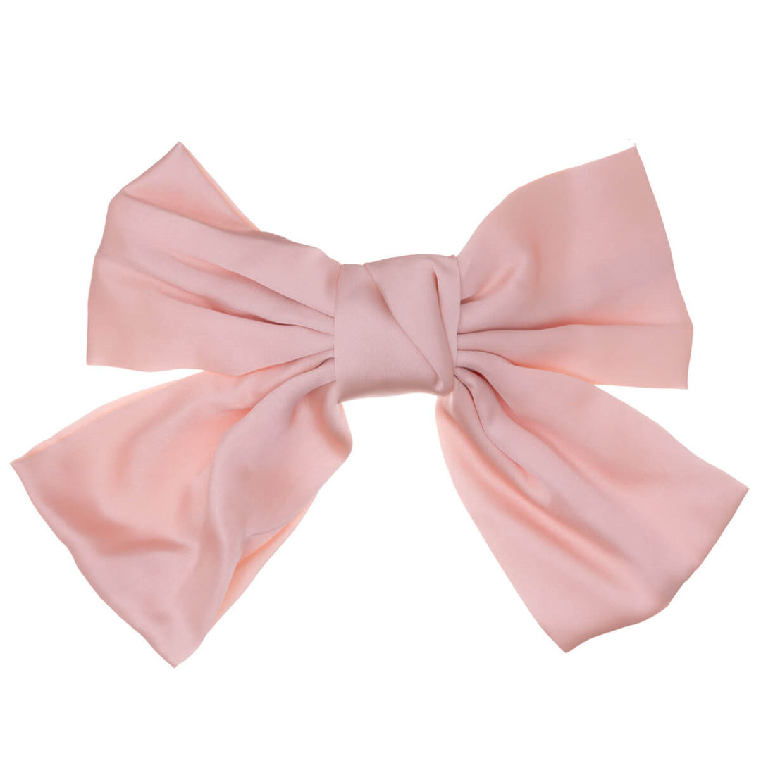 Monochrome satin hair bow tie hair clip 20cm