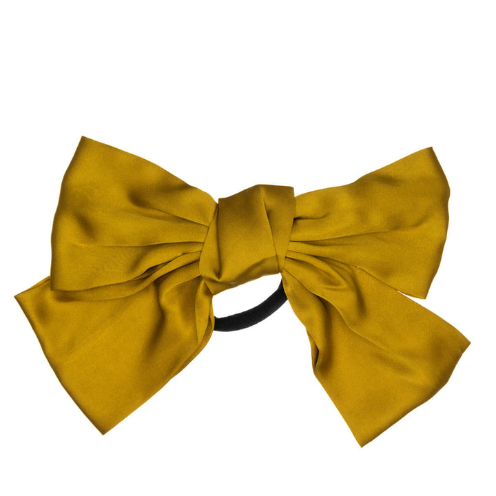 Monochrome satin hair bow tie hair bow 21cm