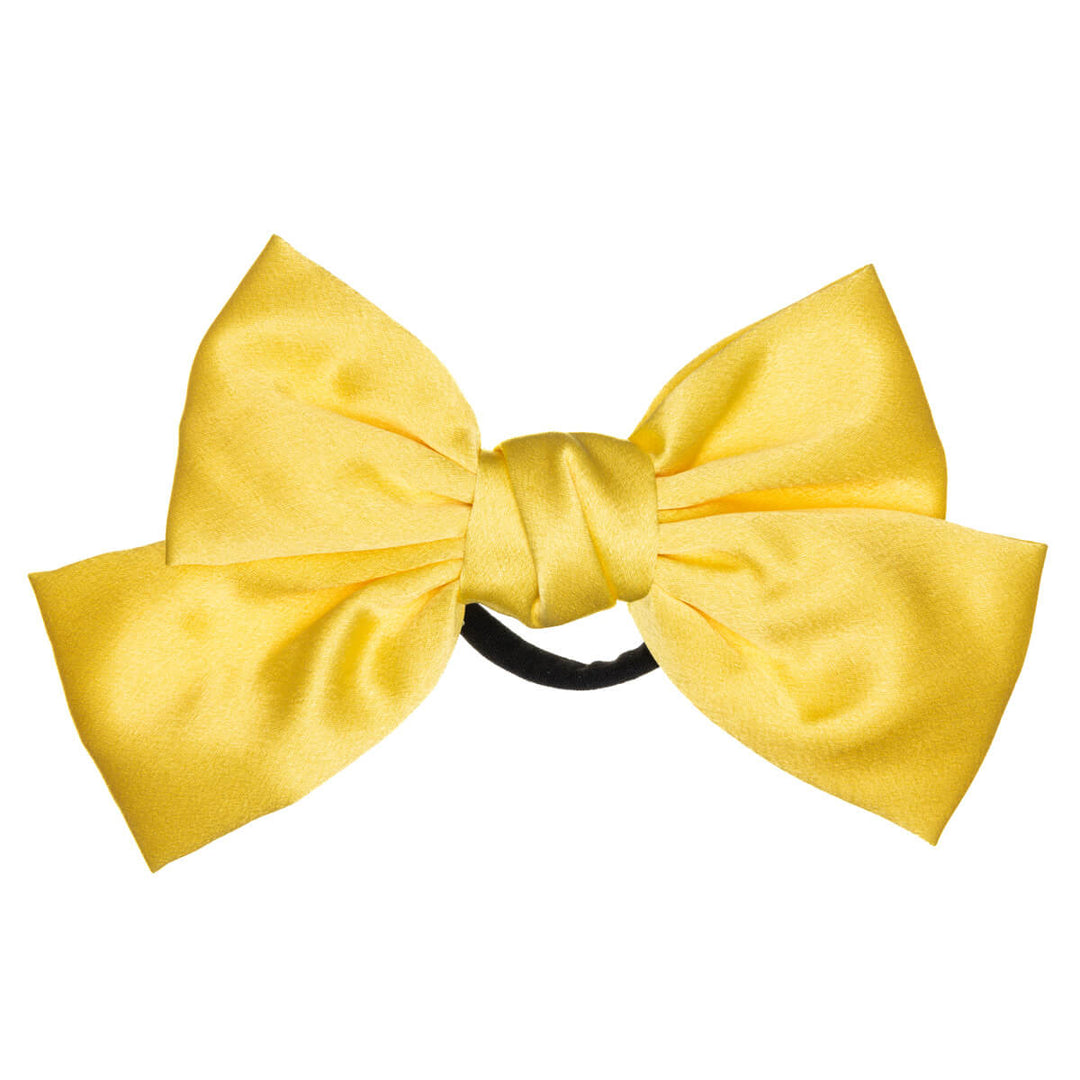 Monochrome satin hair bow tie hair bow 21cm