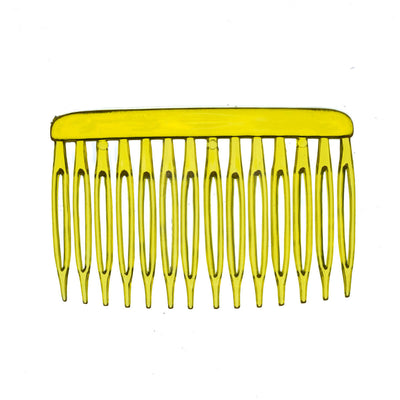 Plastic side comb 2pcs flat (7cm x 4,5cm)