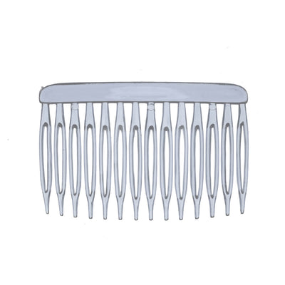 Plastic side comb 2pcs flat (7cm x 4,5cm)
