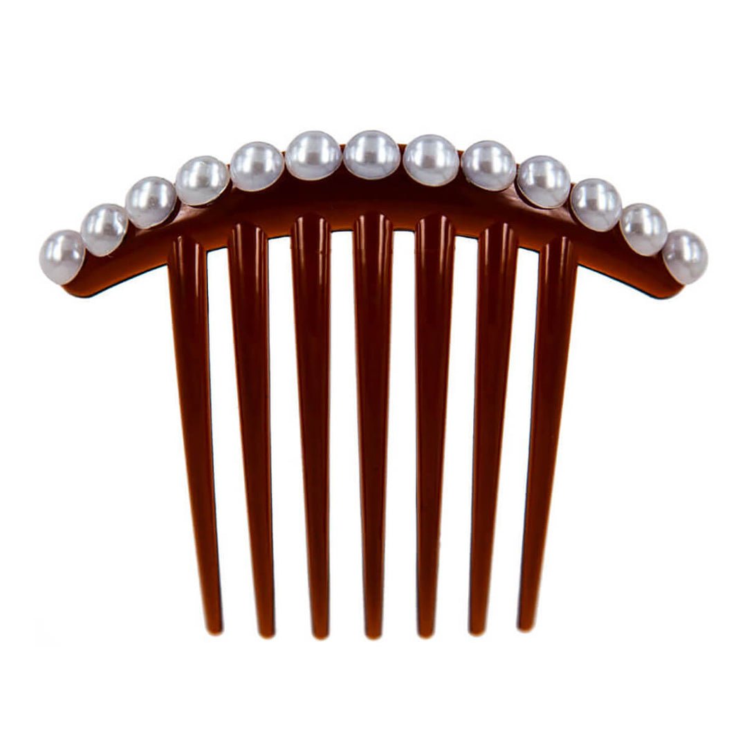 Pearl-decorated hair clip (10.3 cm x 8.5 cm)