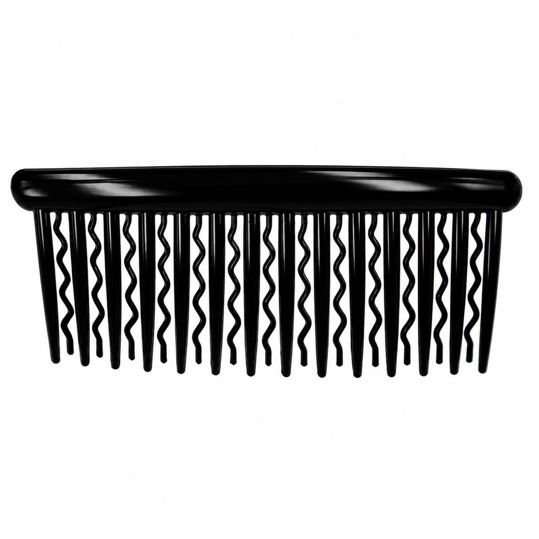Plastic side comb with wavy and straight teeth (12 cm x 5 cm) - Ninja.fi