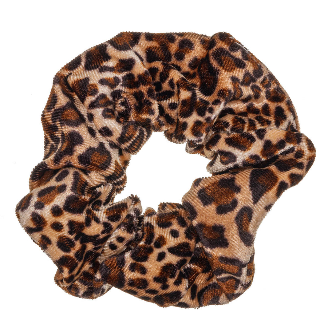 Eläinkuosinen scrunchie sametti hiusdonitsi ø 10cm