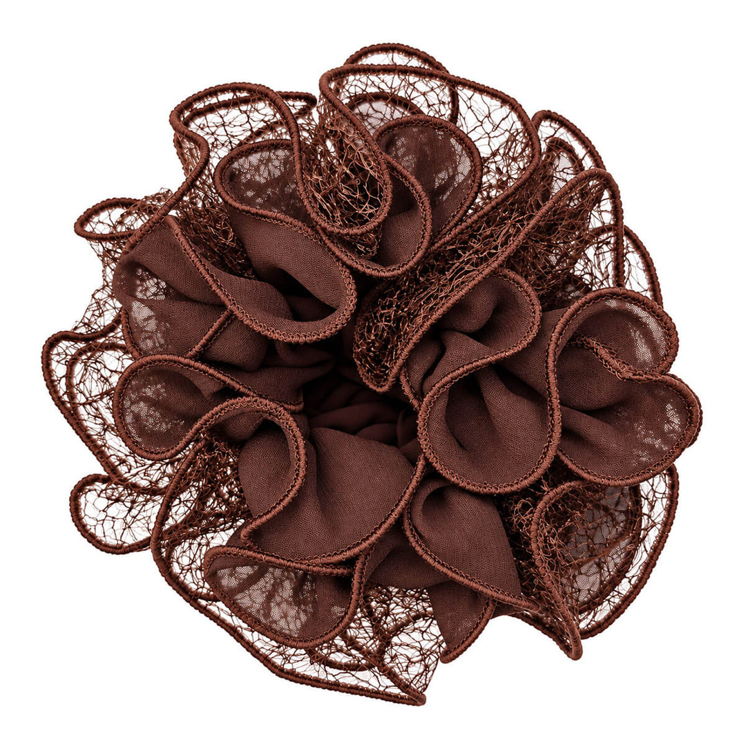 Two-layer scrunchie hair donut – large &amp; fluffy, 13 cm