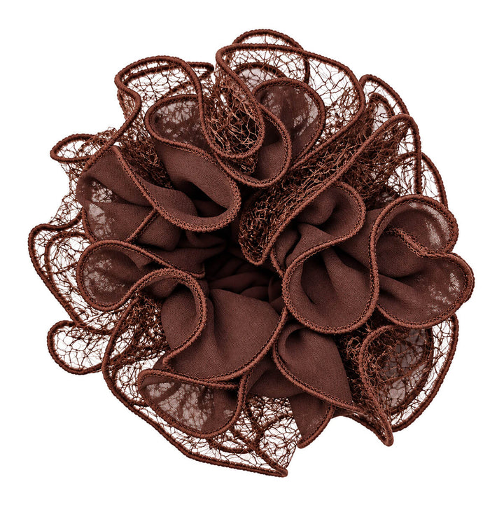 Two-layer scrunchie hair donut – large &amp; fluffy, 13 cm