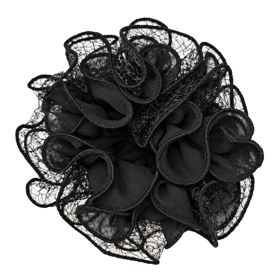 Two-layer scrunchie hair donut – large &amp; fluffy, 13 cm