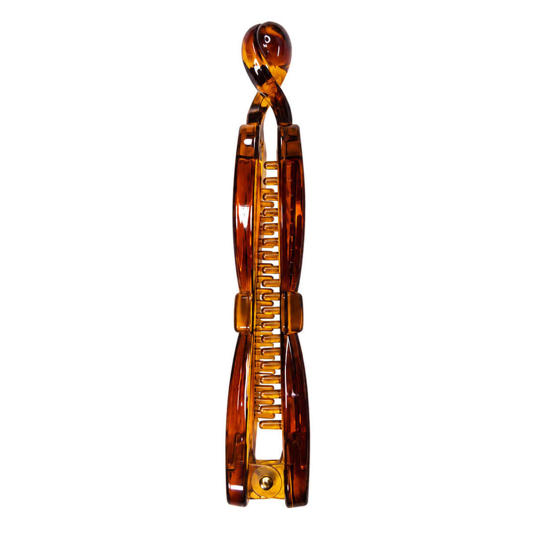 Plastic banana clip in a bow design