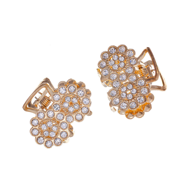 Small shark tooth decorated with bright stones, 2.5 cm, 2 pcs.