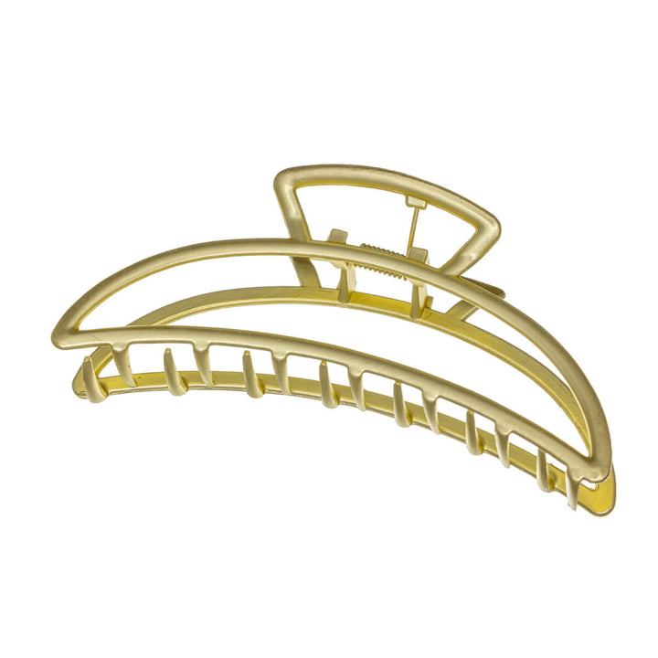 Krökt metallisk hajtandklämma 11cm