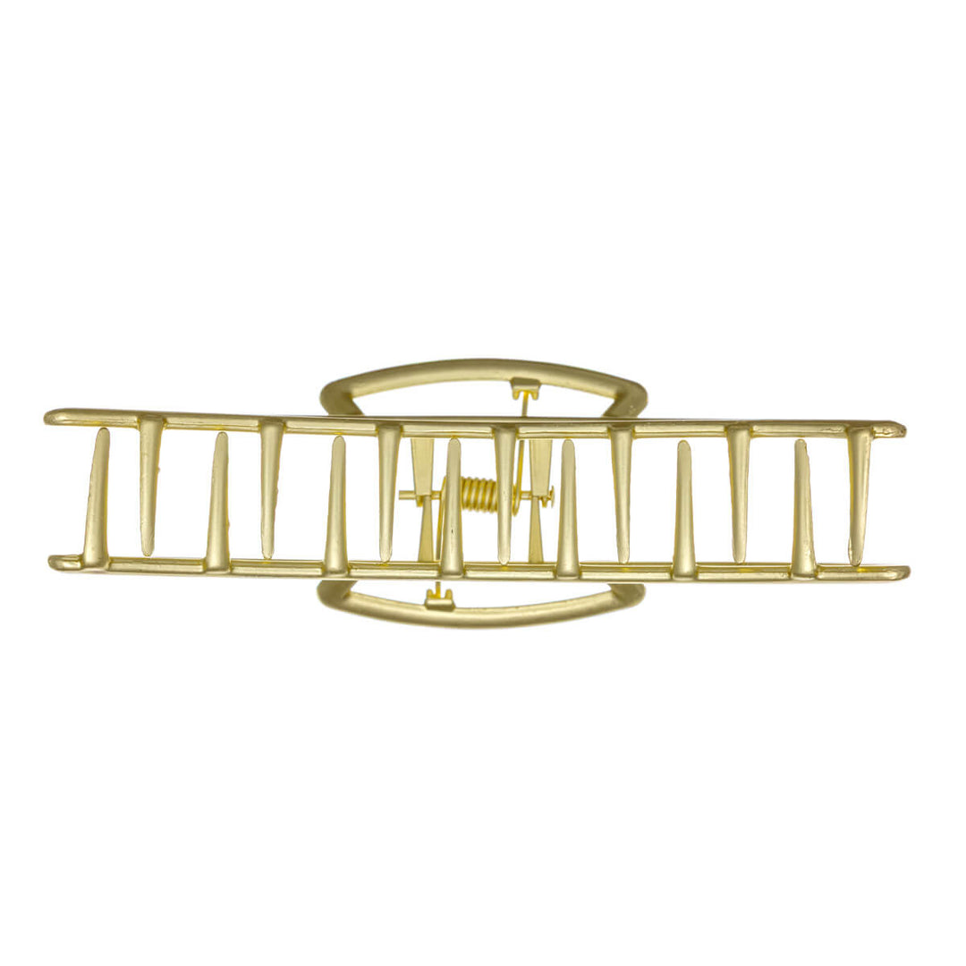 Krökt metallisk hajtandklämma 11cm