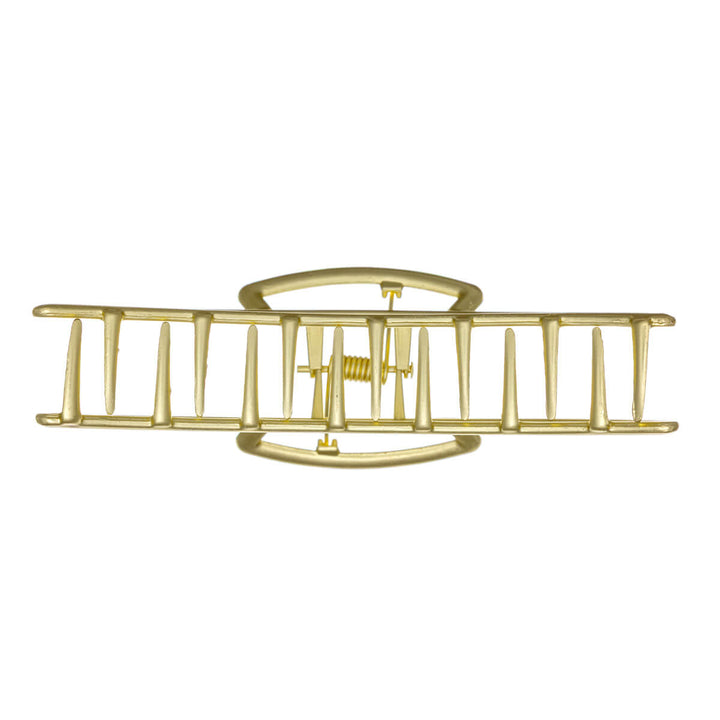 Krökt metallisk hajtandklämma 11cm