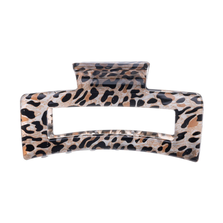 Animal shark tooth rectangular hair clip 8,8cm