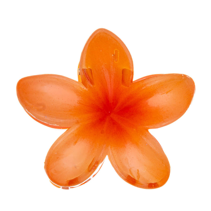 Kukka hiusklipsi plumeria hainhammas 8cm
