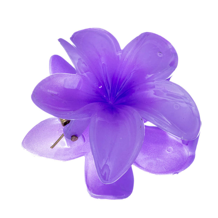 Kukka hiusklipsi plumeria hainhammas 8cm