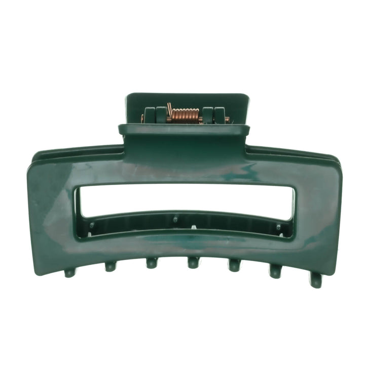 Rectangular hair clip, flexible plastic shark tooth, 8.5 cm