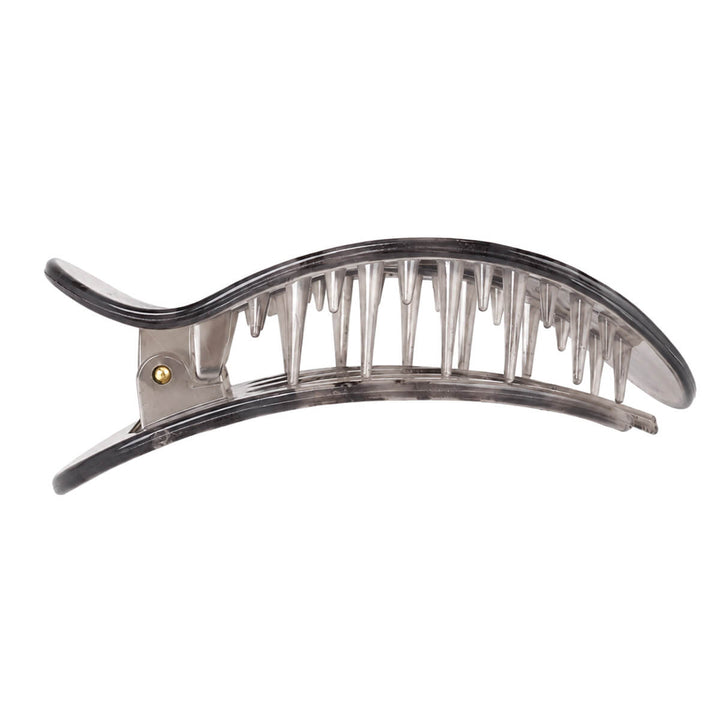 Side-entry hair clip, shark tooth, 10.5 cm - oval shape