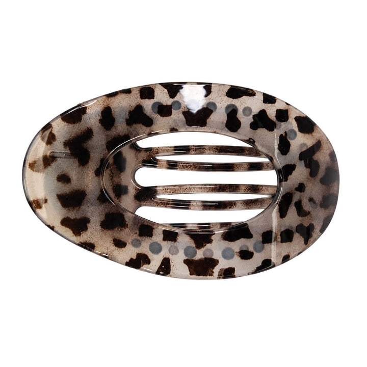 Side-entry hair clip, shark tooth, 10.5 cm - oval shape