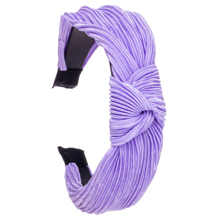 Plised Satin Hair Collar med en knut 2,9 cm