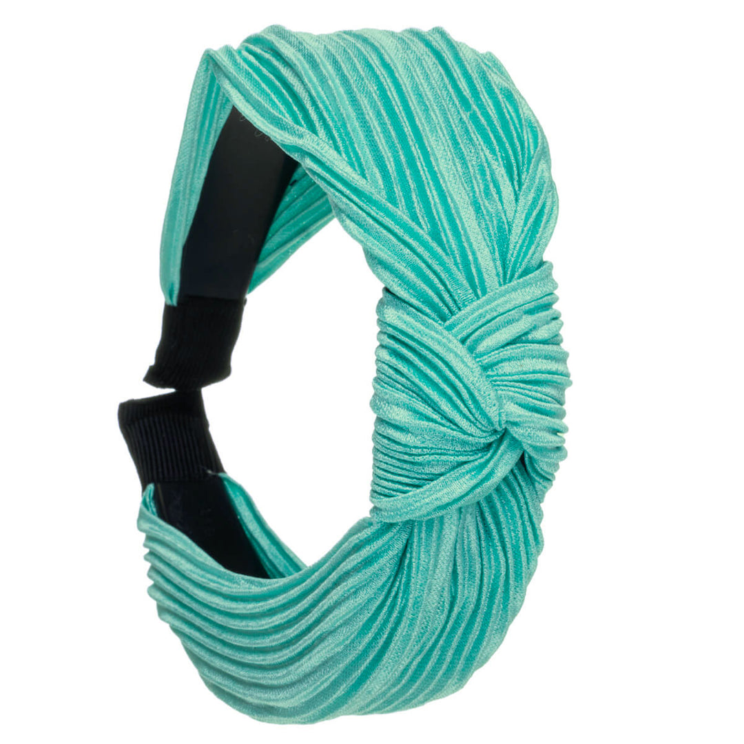 Plised Satin Hair Collar med en knut 2,9 cm