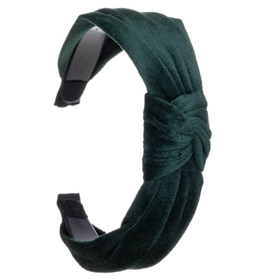 Matte velvet hairband with knot 3,2cm