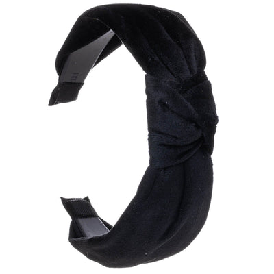 Matte velvet hairband with knot 3,2cm