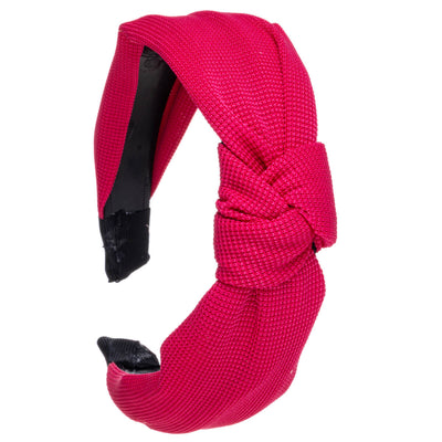 Plaid hair tie with knot 3,2cm