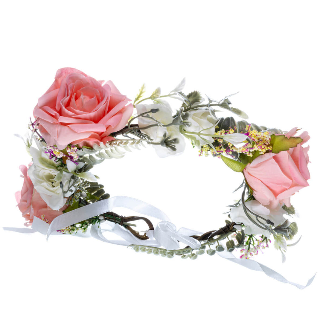 Fantastisk krans för håret med rosor